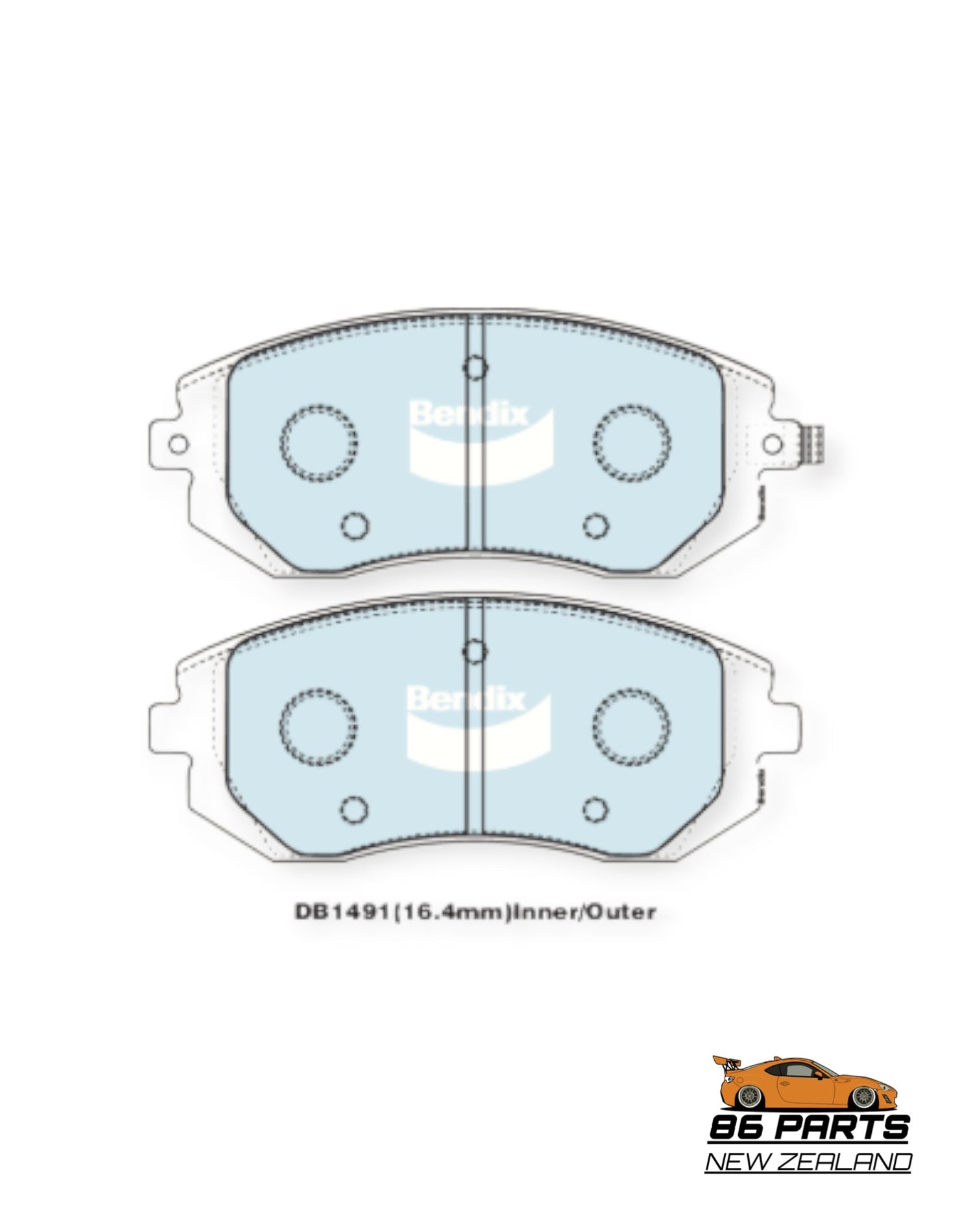 Bendix General CT Front Brake Pads For GT86/BRZ [Aftermarket]