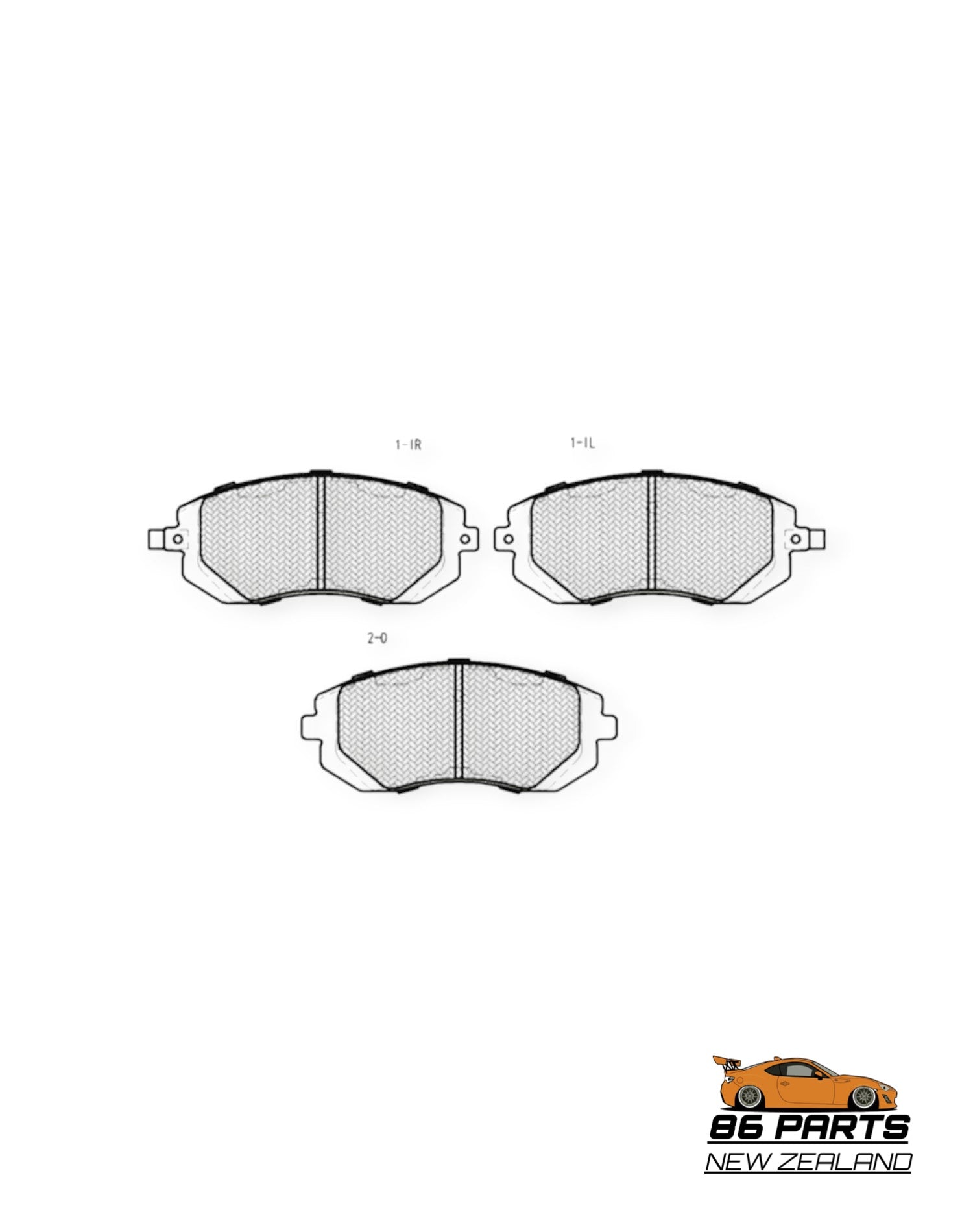 MotoGear Front Brake Pads For GT86/BRZ [Aftermarket]