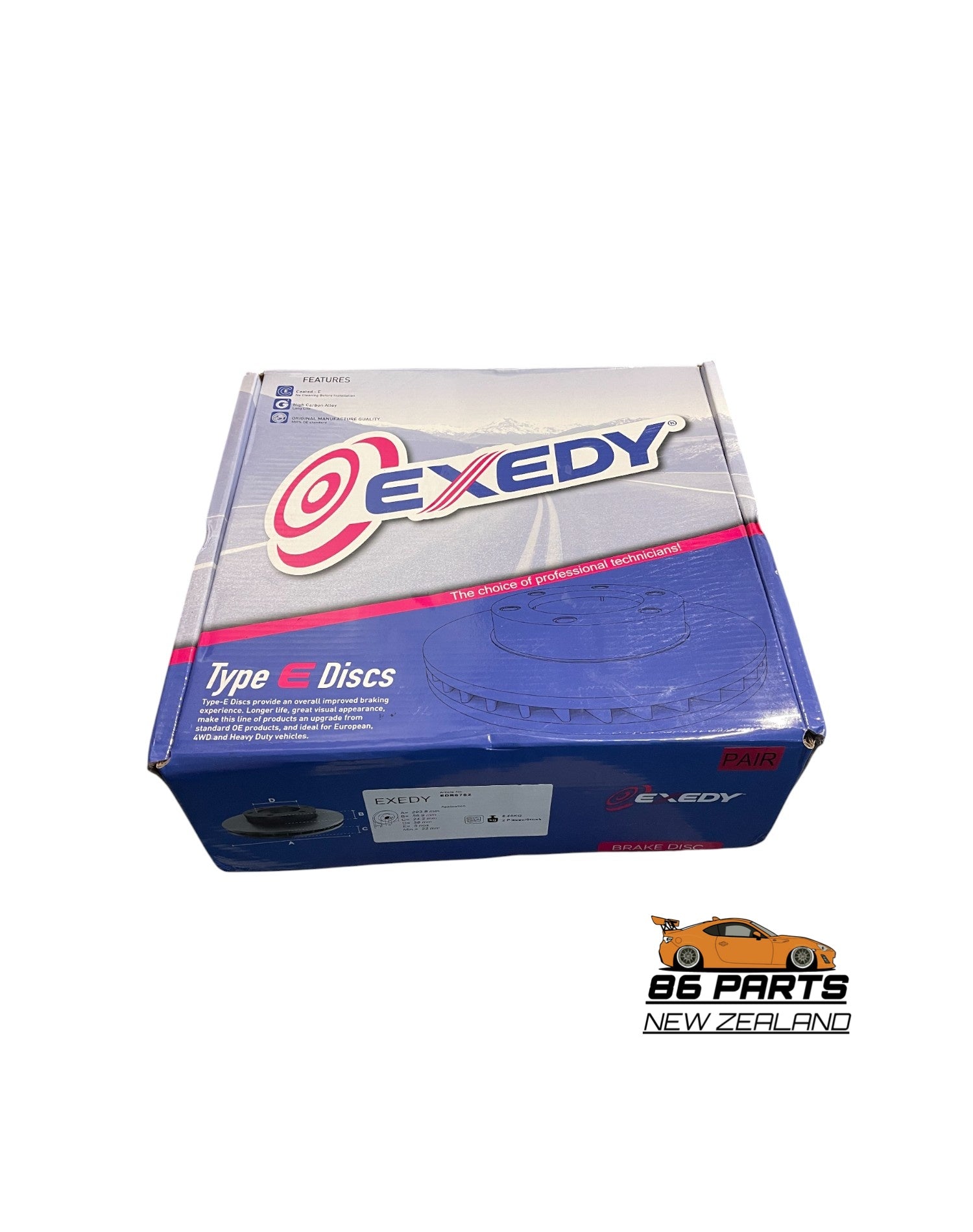 PAIR of Exedy Brake Disks First Generation Toyota 86/Subaru BRZ (2012-2021)