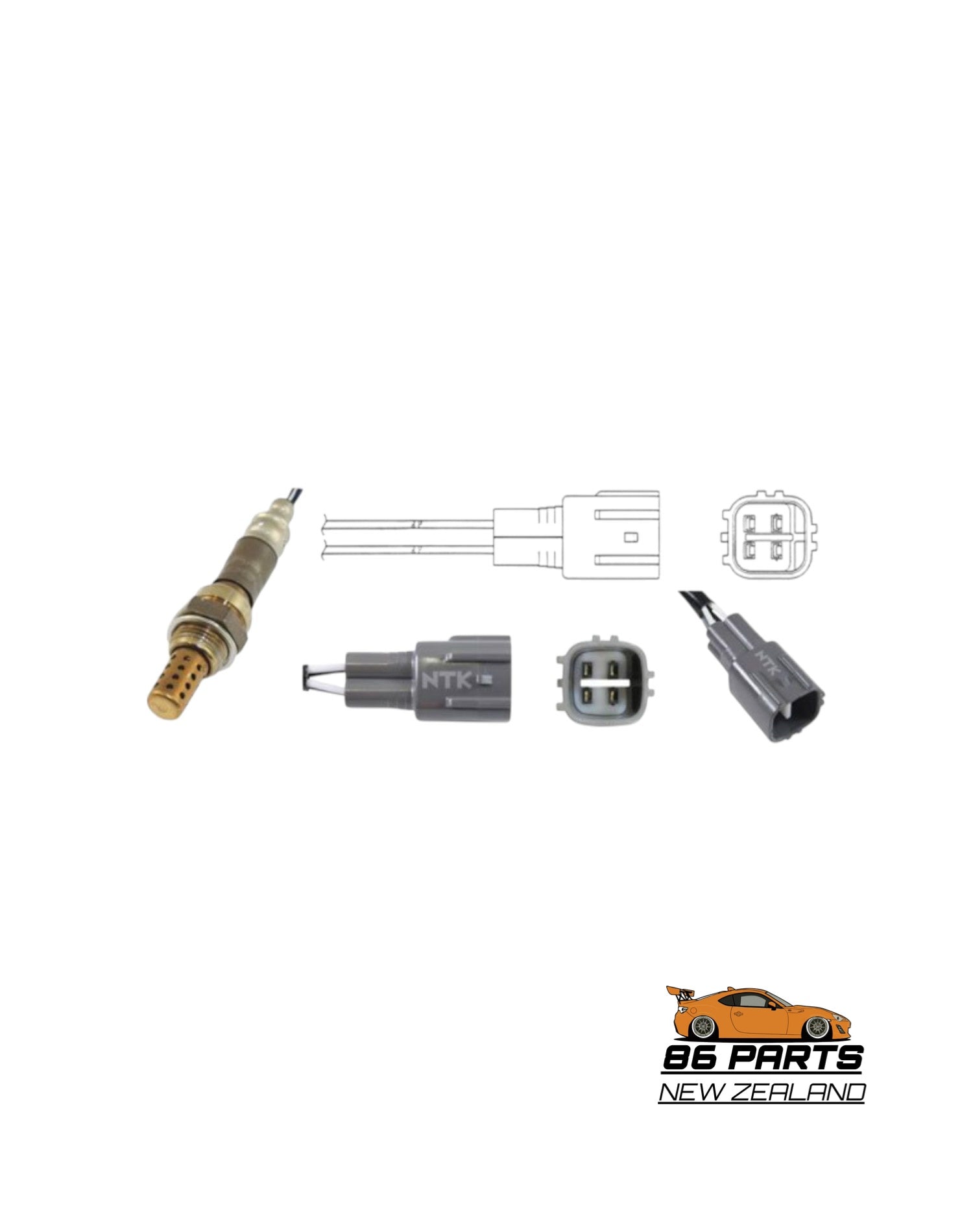 Oxygen/Lambda Sensor Downstream/Post Catalytic Converter For GT86/BRZ [Aftermarket]