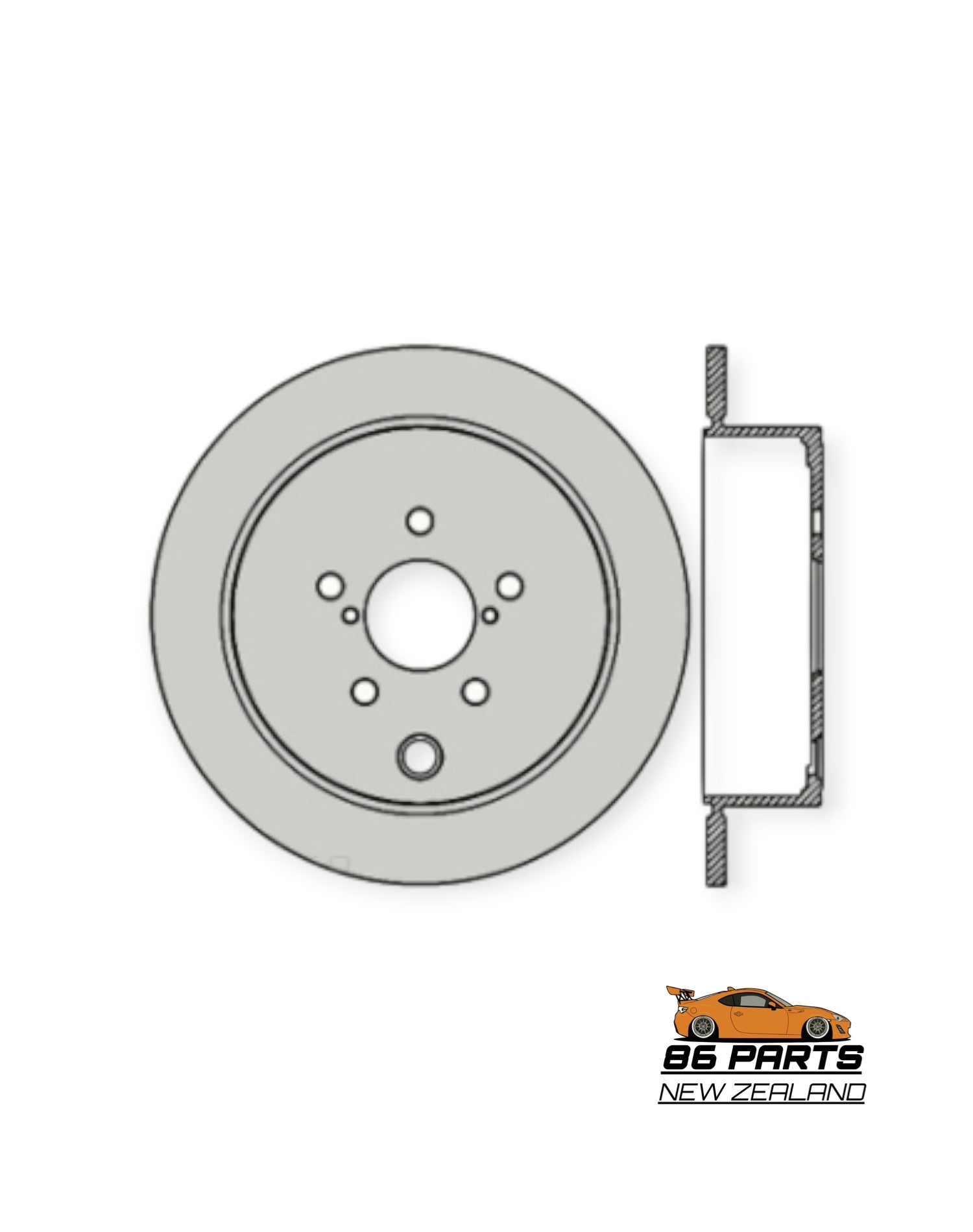 C Plus Rear Brake Pad For GT86/BRZ [Aftermarket]