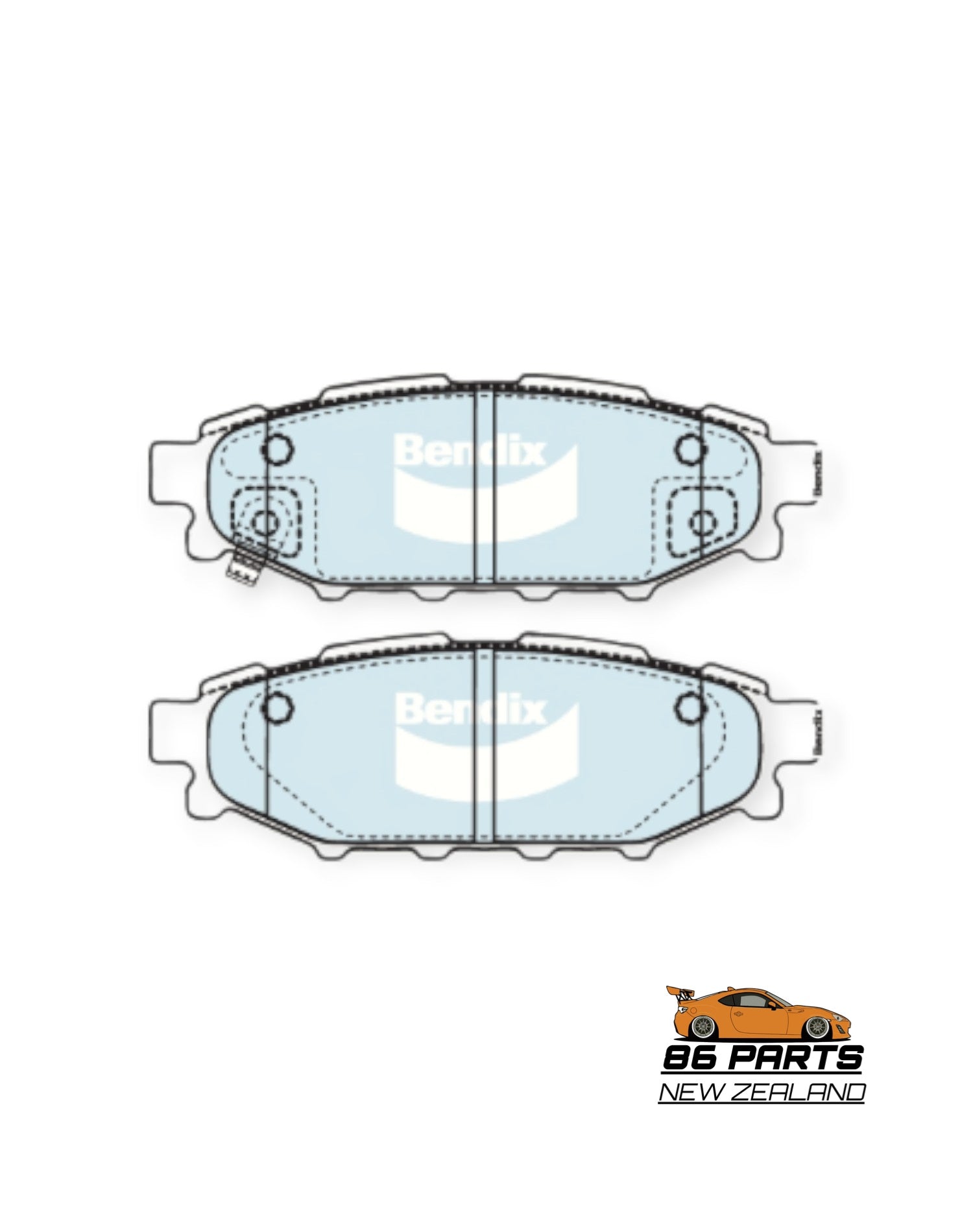 Bendix General Rear Brake Pad Set For GT86/BRZ [Aftermarket]
