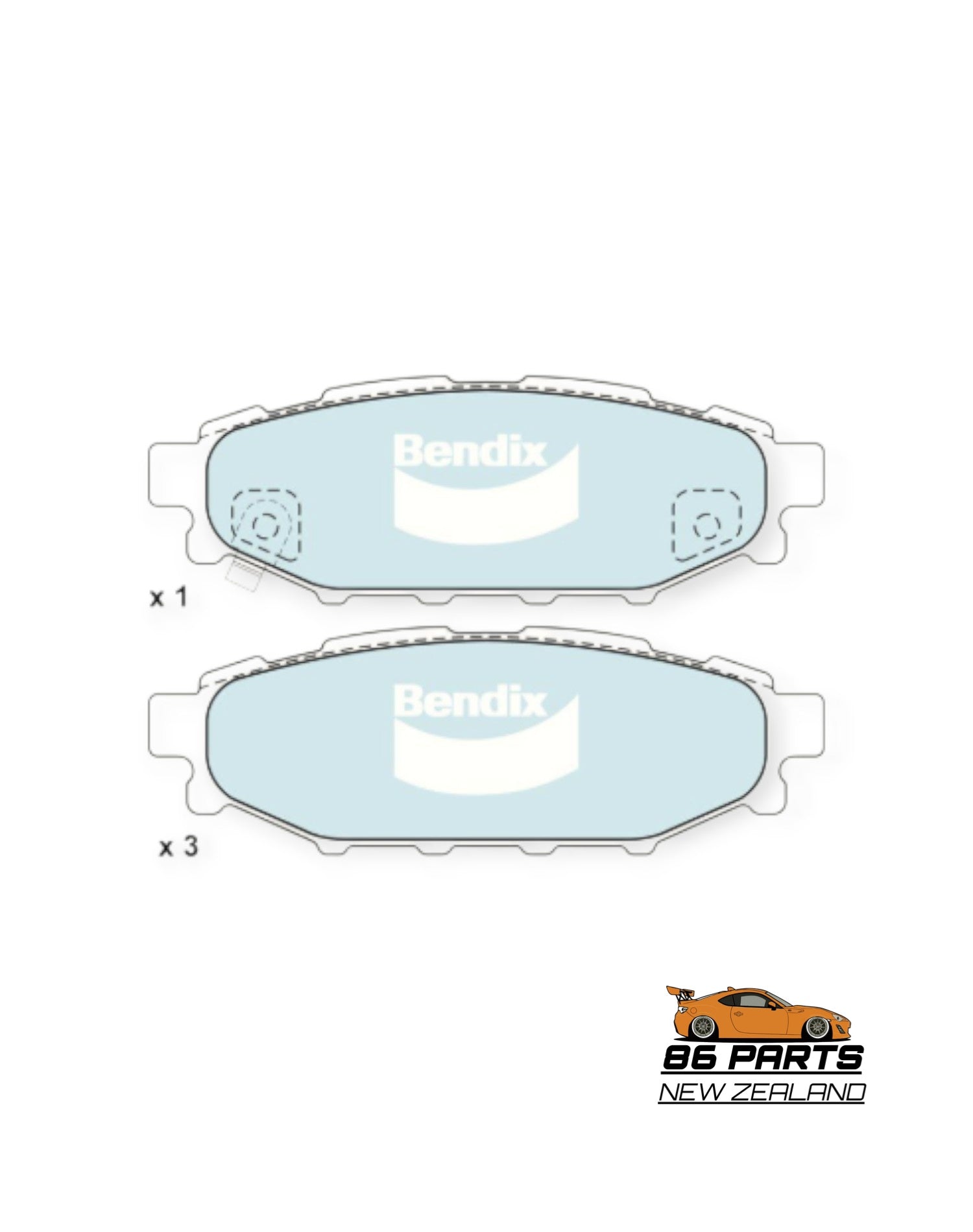 C Plus Rear Brake Pad For GT86/BRZ [Aftermarket]