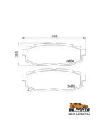 C Plus Rear Brake Pad For GT86/BRZ [Aftermarket]