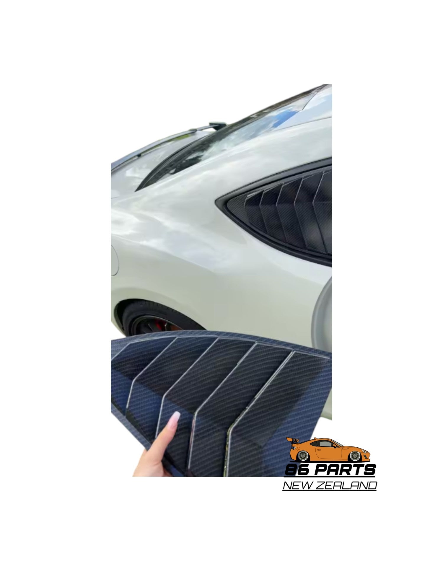 Rear Quarter Window Louver Cover For GT86/BRZ