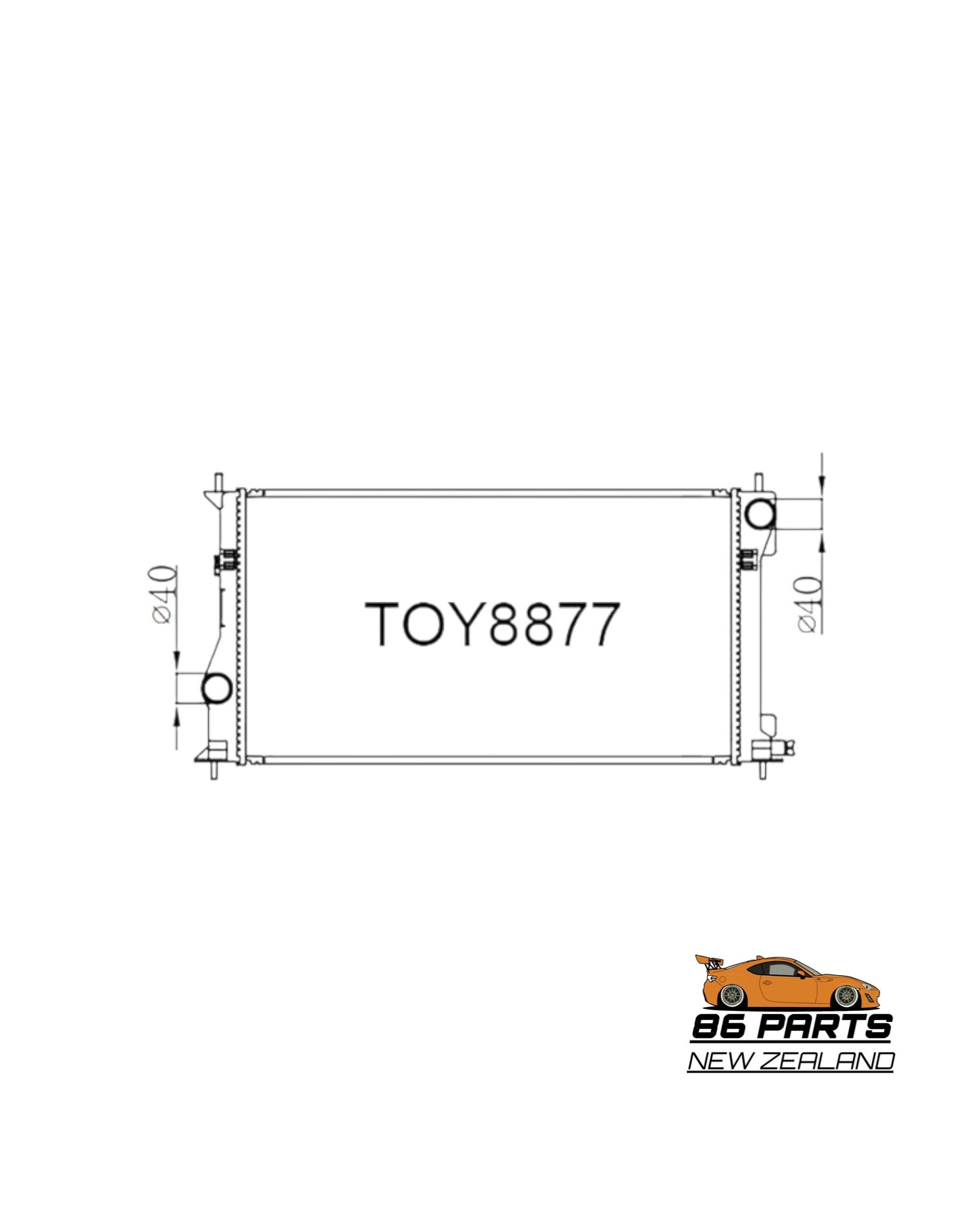 Fenix Radiator Replacement For Toyota GT86