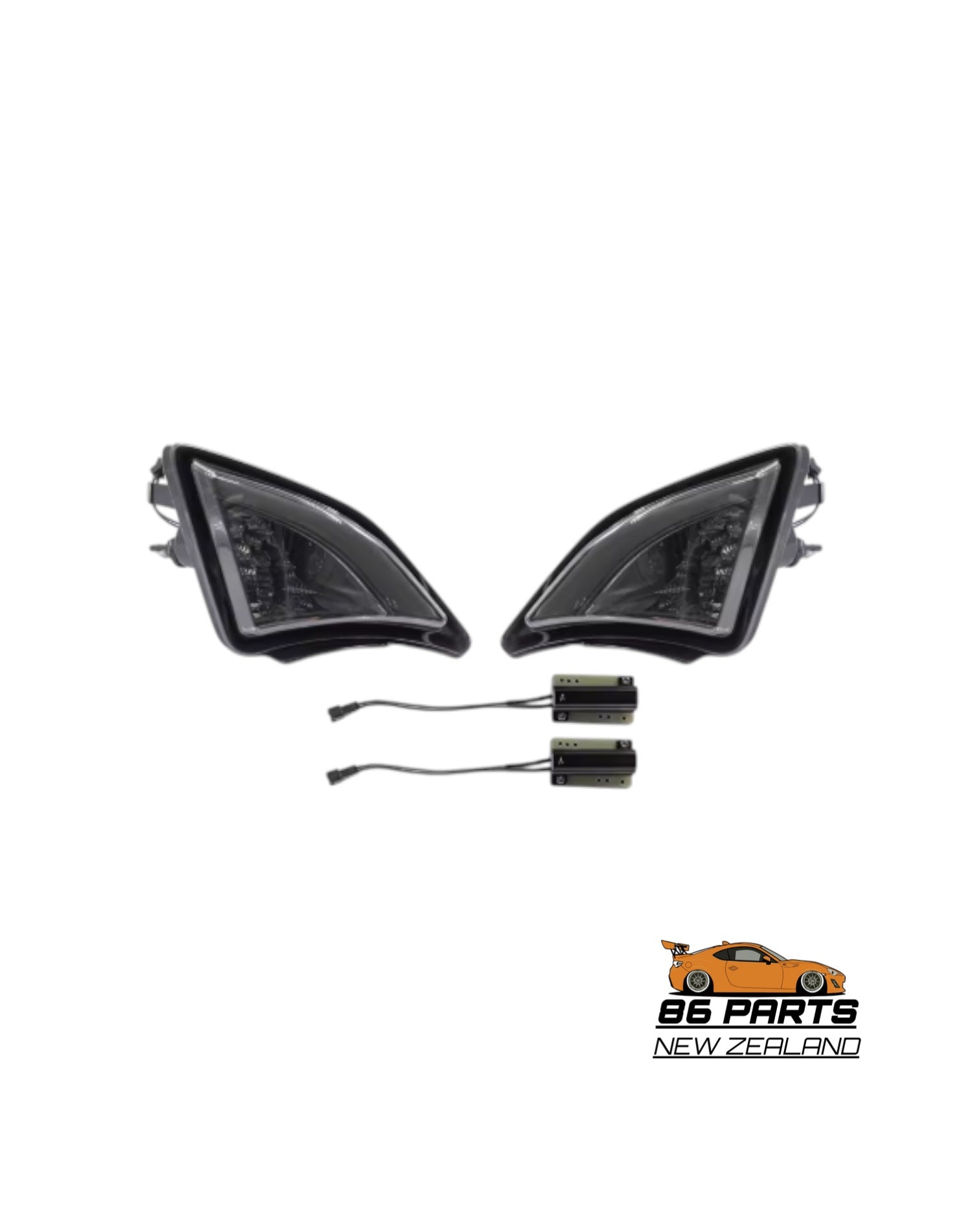 Smoked LED Front Bumper Fog Lights For Toyota 86/Subaru BRZ