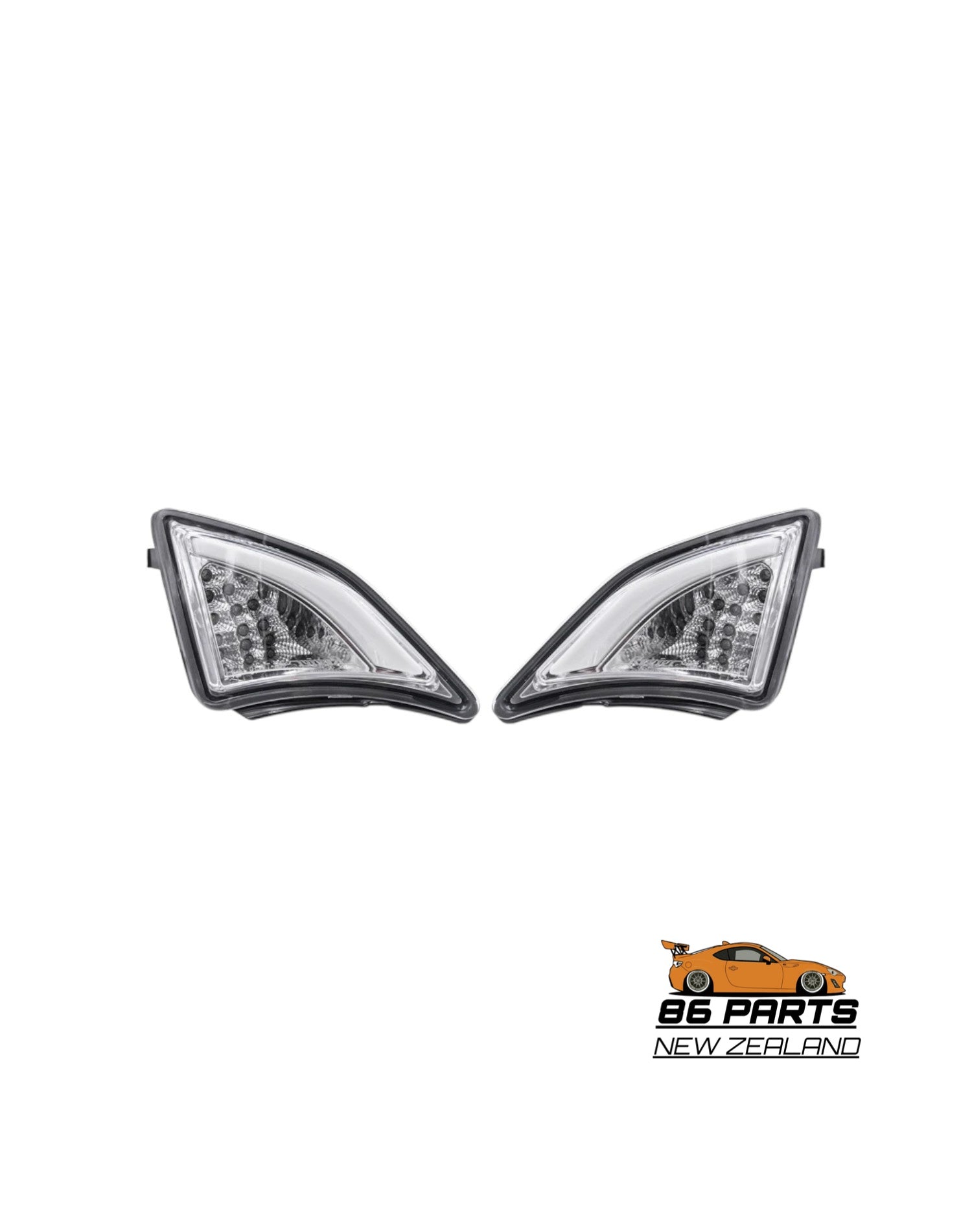 Smoked LED Front Bumper Fog Lights For Toyota 86/Subaru BRZ