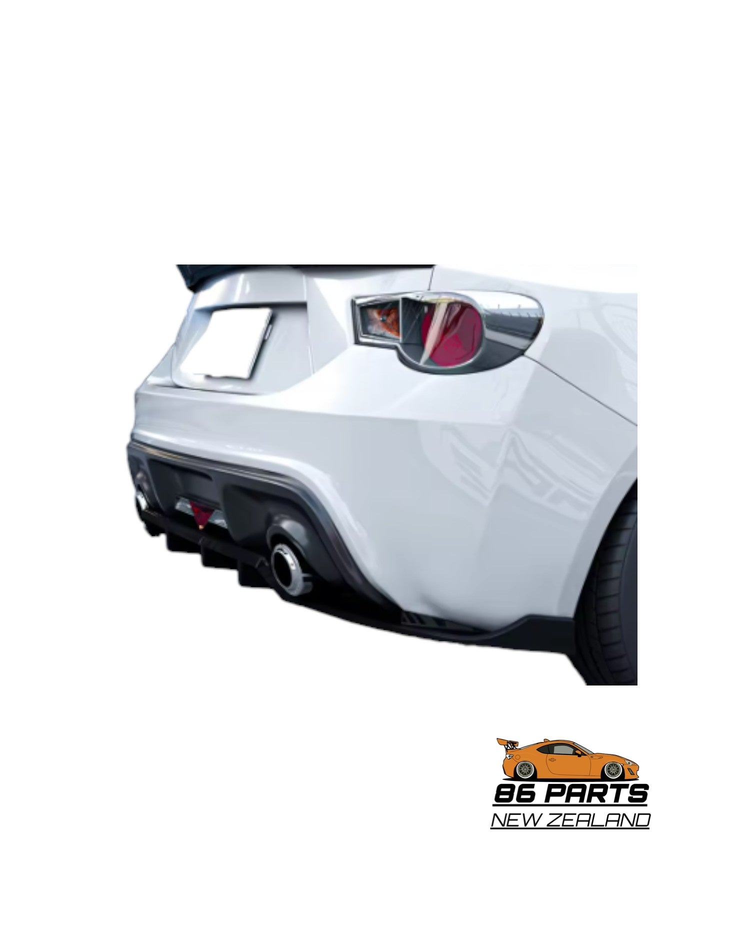 Gloss Black Rear Diffuser Fot Toyota 86 / Subaru BRZ (2012-2021) (Aftermarket)