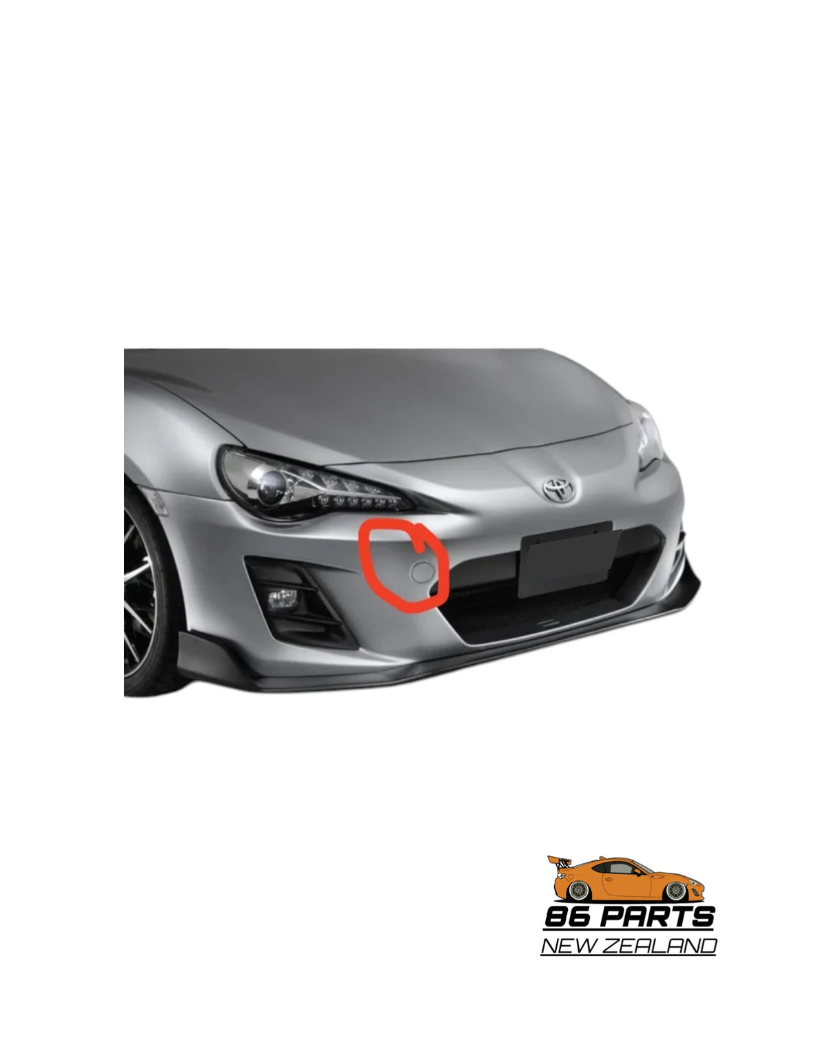 Towhook Cover For Toyota 86 (New) Genuine) (12-17)